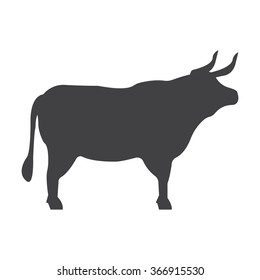 Bull Icon. 