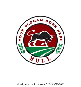 bull icon , buffalo logo vector