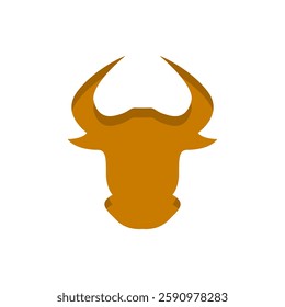 bull icon, bull head, on a white background, vector illustration