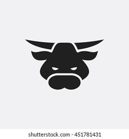 Bull icon illustration isolated vector sign symbol