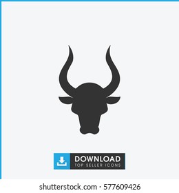 bull icon illustration isolated vector sign symbol