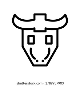 bull icon or logo isolated sign symbol vector illustration - high quality black style vector icons
