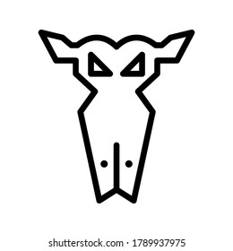 bull icon or logo isolated sign symbol vector illustration - high quality black style vector icons
