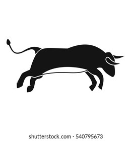 Bull icon. Simple illustration of bull vector icon for web