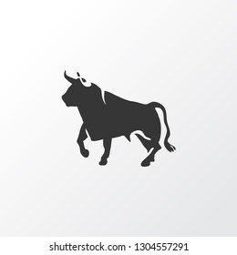 Bull icon symbol. Premium quality isolated ox element in trendy style.