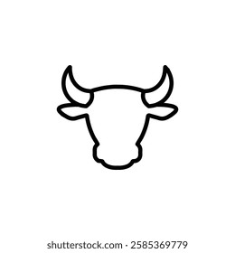 bull iconVector illustration in black