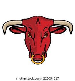 BULL ILLUSTRATION VECTOR