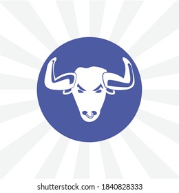 bull isolated vector icon. design element