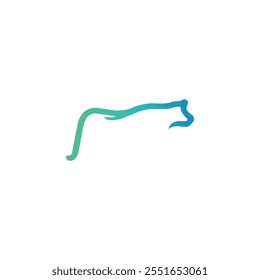  Bull line art vector logo template design