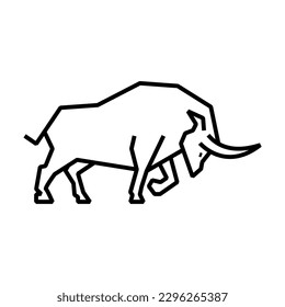 torsión con estilo de línea adecuado para un icono o logotipo