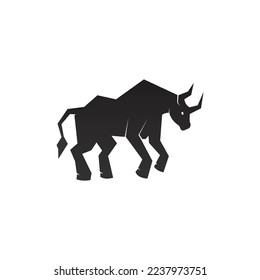 Bull logo with black design