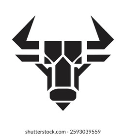 bull logo, Buffalo cow ox bull head