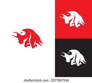 bull logo  design eps format