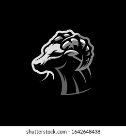 bull logo design premium vector
