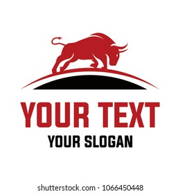 bull logo design, red bull vector, animal logo design