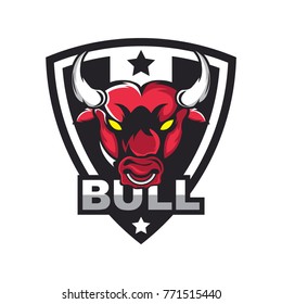 Bull logo design template