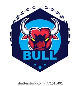 Bull logo design template