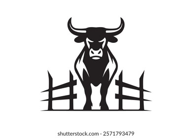 Bull Logo Design Template Vector Illustration