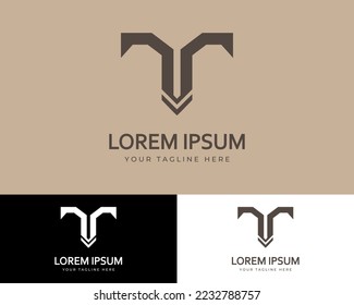 Bull logo design. Vector eps.10