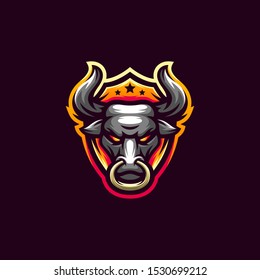 bull logo design vector illustration design