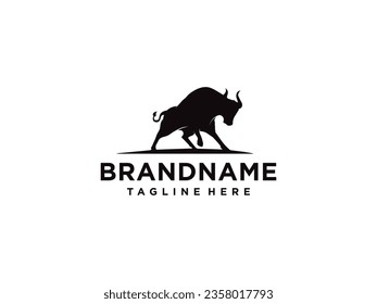 Bull Logo Design, Bull Logo, Vektorgrafik. Bull-Silhouette-Vektorgrafik