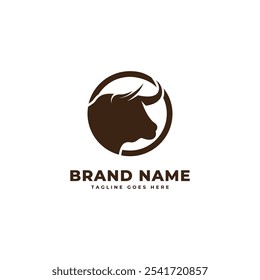 bull logo design, bull logo vektor grafik. Bulle Silhouette Vektor