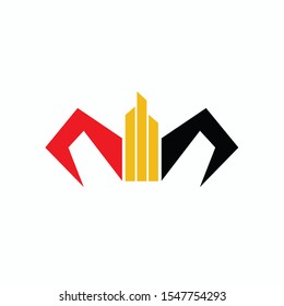 Bull Logo Design Vector Isolated on white Background