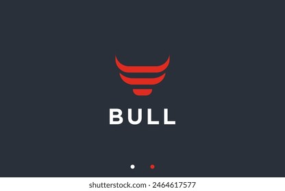 Bull Logo Design Vektorgrafik Silhouette Illustration