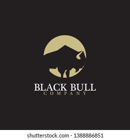Bull logo design vector template