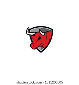 The Bull Logo Design Vector Template