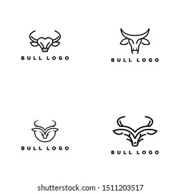 The Bull Logo Design Vector Template