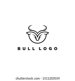 The Bull Logo Design Vector Template