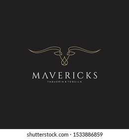 bull logo design vector template