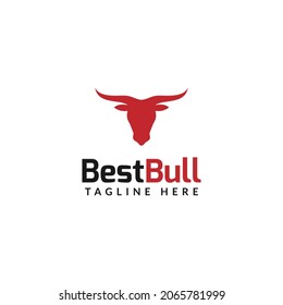 bull logo design vector. logo template