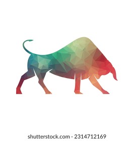 Bull Logo Design vector template bull action logo