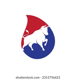 Bull Logo Design vector template bull action logo