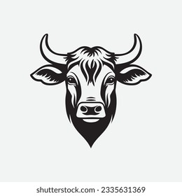 Bull logo design for your company identity, brand and icon