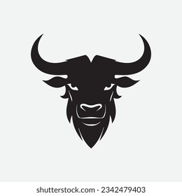 Bull logo design for your company identity, brand and icon