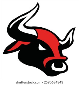 bull logo design for your company identity, brand and icon. strong bull illustration vector template. animal icon graphic. vintage cattle animal farm logo