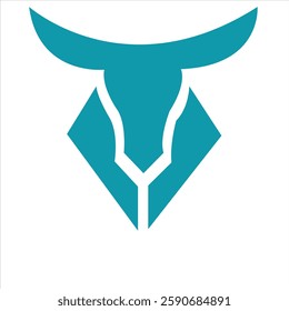 bull logo design for your company identity, brand and icon. strong bull illustration vector template. animal icon graphic. vintage cattle animal farm logo