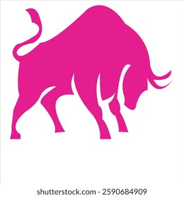 bull logo design for your company identity, brand and icon. strong bull illustration vector template. animal icon graphic. vintage cattle animal farm logo