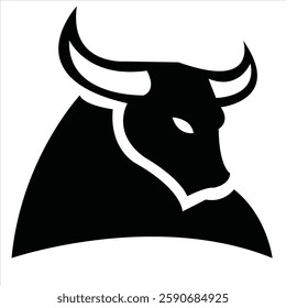 bull logo design for your company identity, brand and icon. strong bull illustration vector template. animal icon graphic. vintage cattle animal farm logo