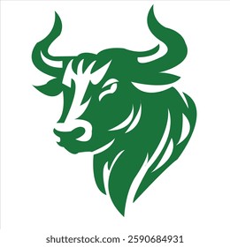 bull logo design for your company identity, brand and icon. strong bull illustration vector template. animal icon graphic. vintage cattle animal farm logo