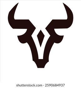 bull logo design for your company identity, brand and icon. strong bull illustration vector template. animal icon graphic. vintage cattle animal farm logo