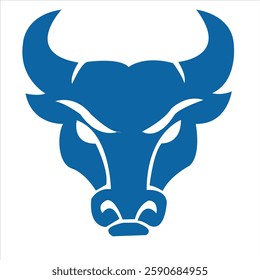 bull logo design for your company identity, brand and icon. strong bull illustration vector template. animal icon graphic. vintage cattle animal farm logo