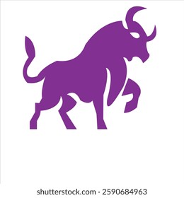 bull logo design for your company identity, brand and icon. strong bull illustration vector template. animal icon graphic. vintage cattle animal farm logo