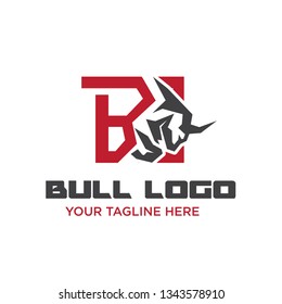 bull logo designs box