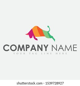 Bull Logo design.this is high resolution,creative and unique company logo.you can use this logo for your company and website.this is print ready logo.