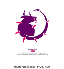 Bull logo element