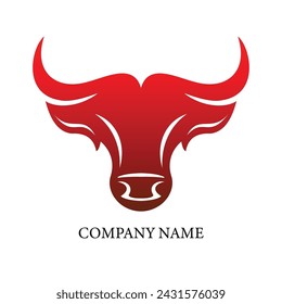 bull logo of head design 